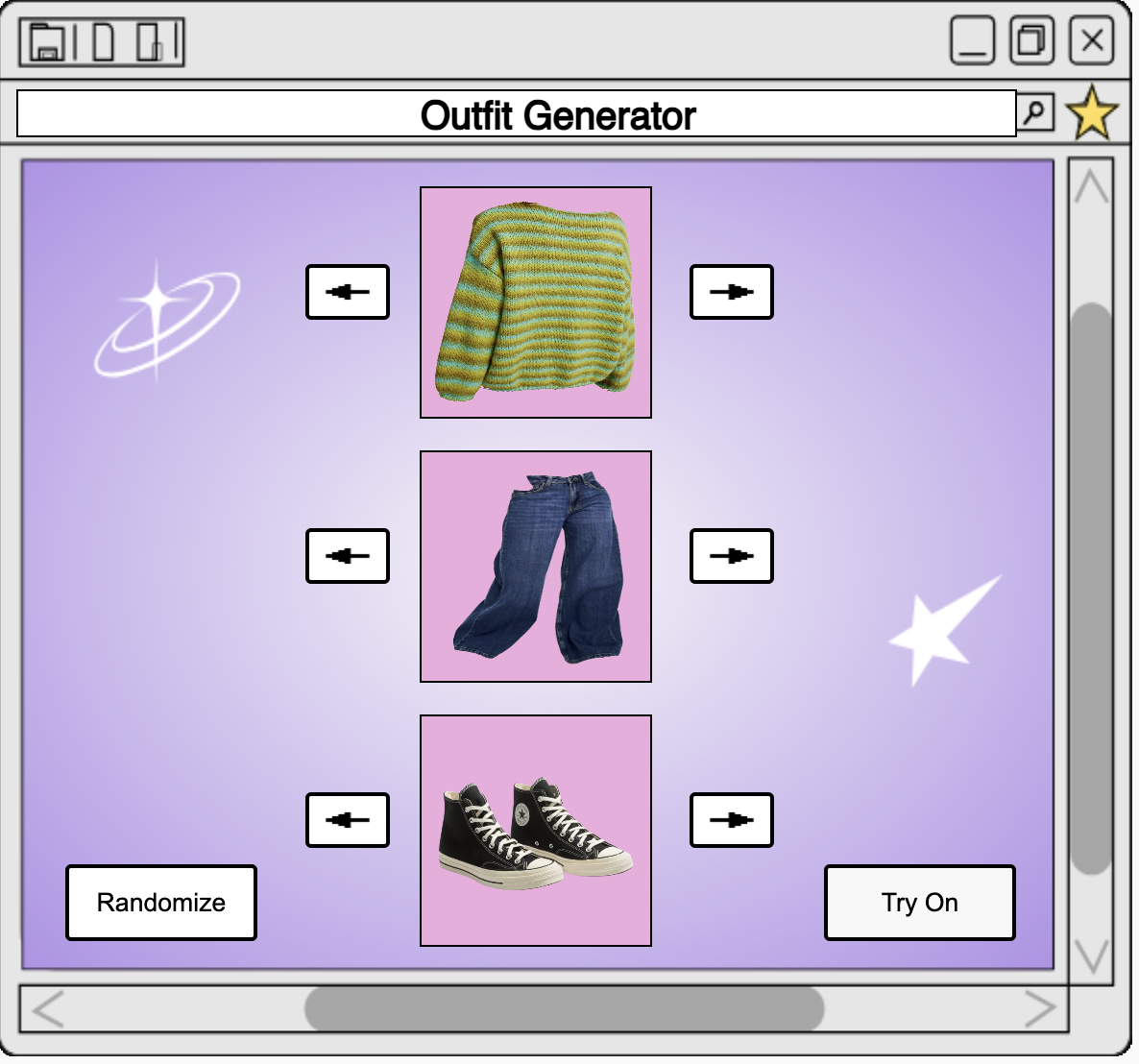 Outfit Generator sketch